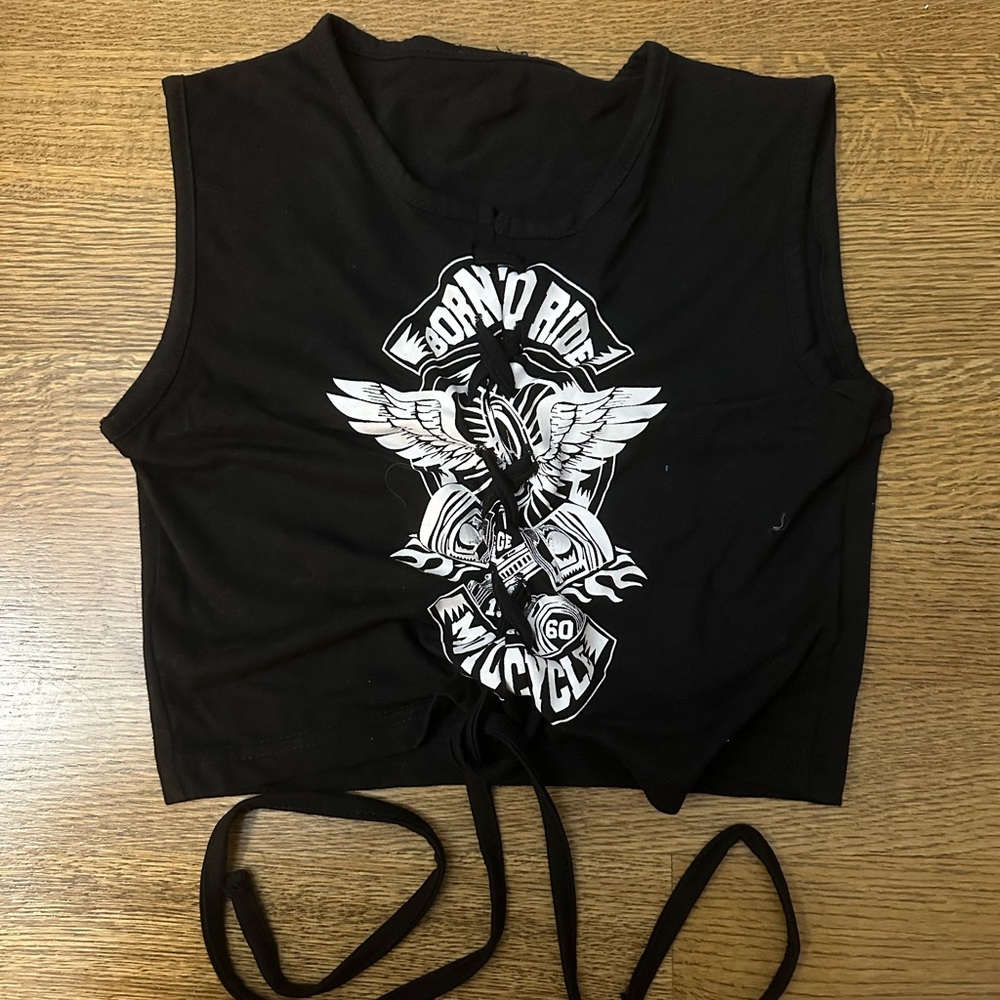 Nasty fall cool black top